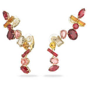 Gema clip earrings Multicolored, Gold-tone plated