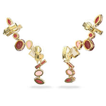 Load image into Gallery viewer, Gema clip earrings Multicolored, Gold-tone plated