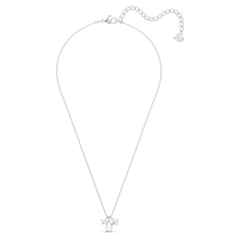 Load image into Gallery viewer, Swarovski Attract Cluster Pendant, White, Rhodium plated