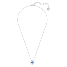 Load image into Gallery viewer, Millenia necklace Blue, Rhodium plated