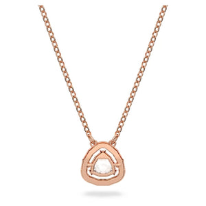 Millenia necklace White, Rose gold-tone plated