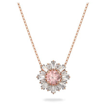 Load image into Gallery viewer, Sunshine pendant Pink, Rose gold-tone plated