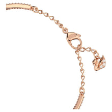 Load image into Gallery viewer, Swarovski Sparkling Dance bangle White, Rose gold-tone plated