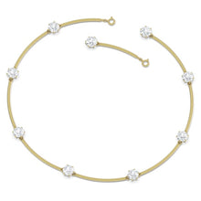 Load image into Gallery viewer, Swarovski Constella choker White, Gold-tone plated