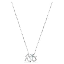 Load image into Gallery viewer, Swarovski Zodiac II Pendant, Aquarius, White, Mixed metal finish