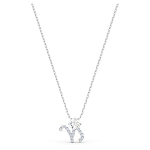 Swarovski Zodiac II Pendant, Capricorn, White, Mixed metal finish