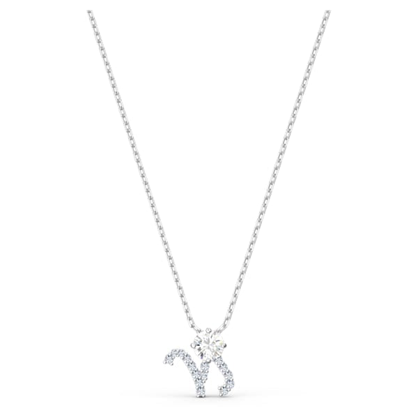 Swarovski Zodiac II Pendant, Capricorn, White, Mixed metal finish