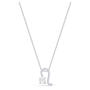 Swarovski Zodiac II Pendant, Leo, White, Mixed metal finish